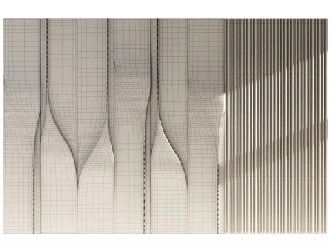 Wall 3D panel 01 3D Model