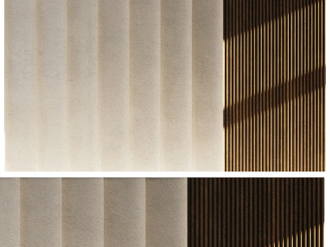 Panel dinding 3D 04 Model 3D