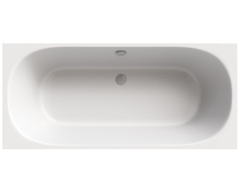 Acrylic bathtub Cezares Metauro 180x80 cm with frame Modello 3D