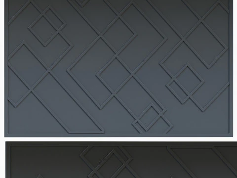 Wall 3D panel 06 3D Model