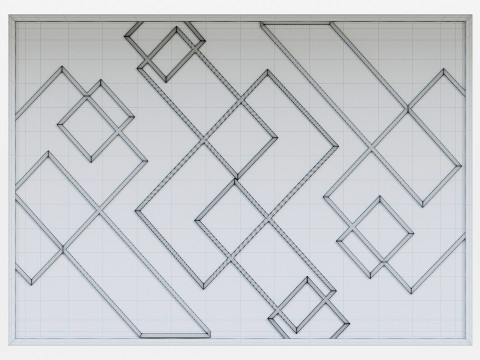 Wall 3D panel 06 Modelo 3D
