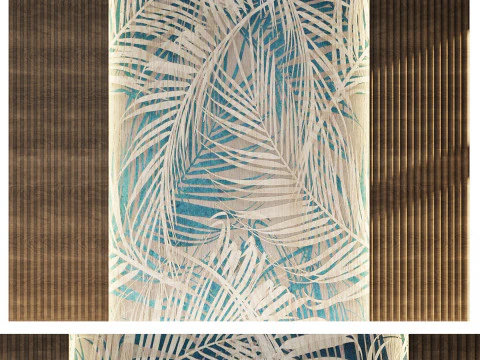 壁面3Dパネル07 3Dモデル