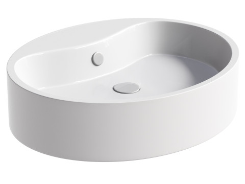 Furniture washbasin AM PM Func M8FWCC20561WG 56 cm white gloss Modelo 3D