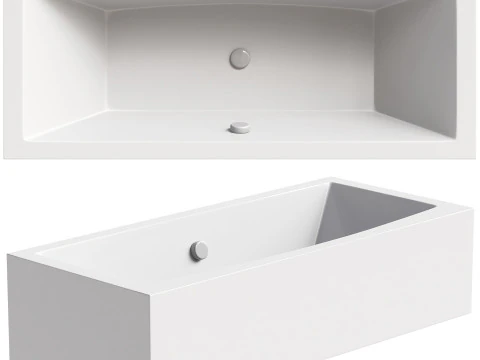 Acryl ligbad Ravak Formy 02 180x80 cm met poten wit glans 3D Model