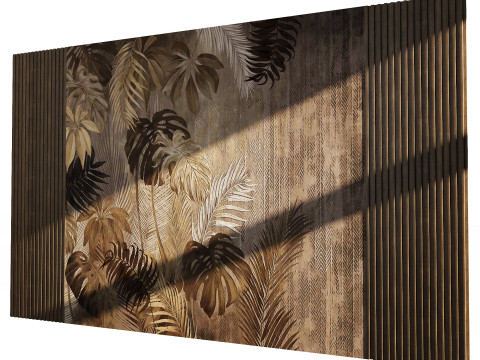 Wall 3D panel 08 Modèle 3D