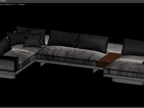 Dresden Modular Sectional 3D Модель
