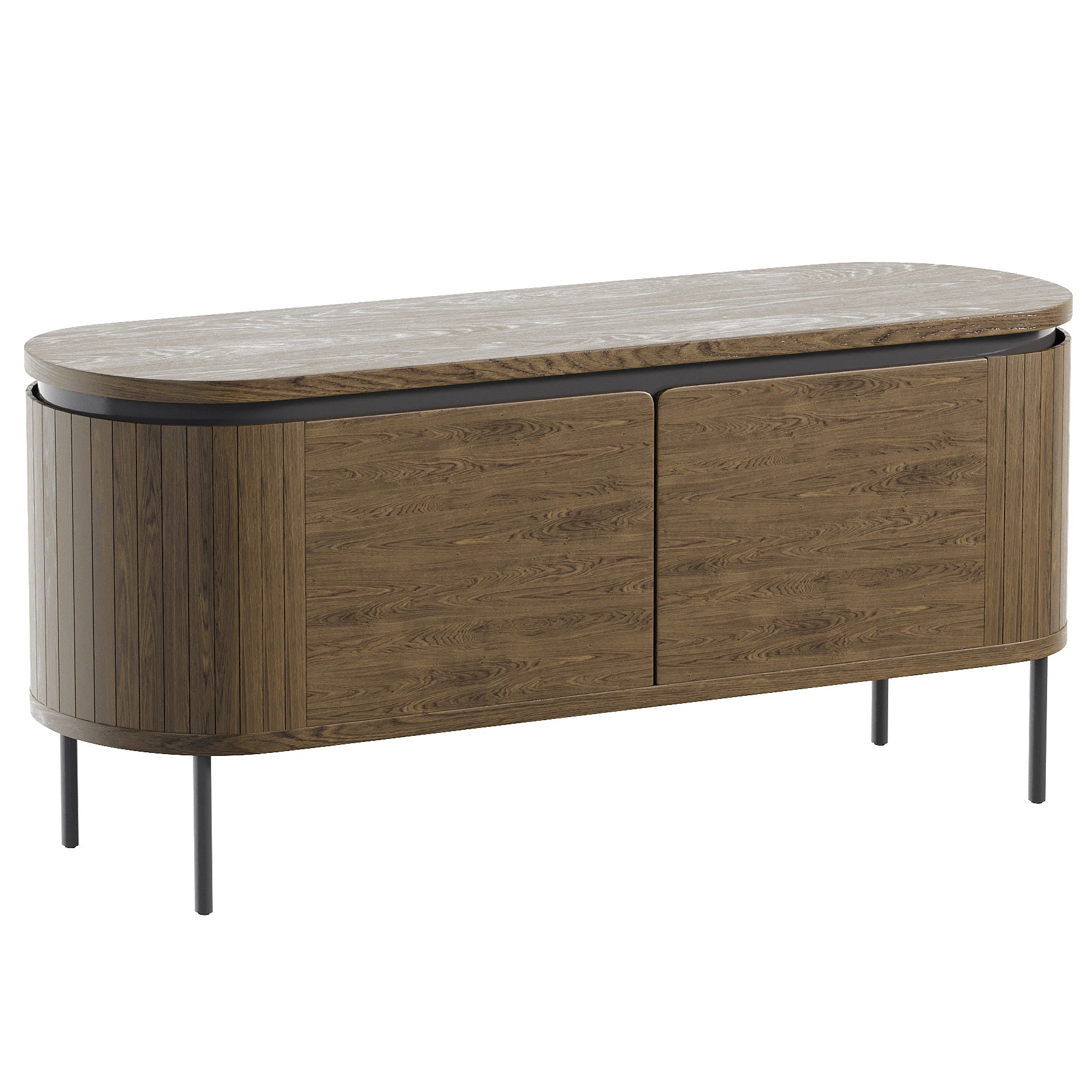 TV stand Cairns 1 Walnut 3D Model .c4d .max .obj .3ds .fbx .stl .blend 
