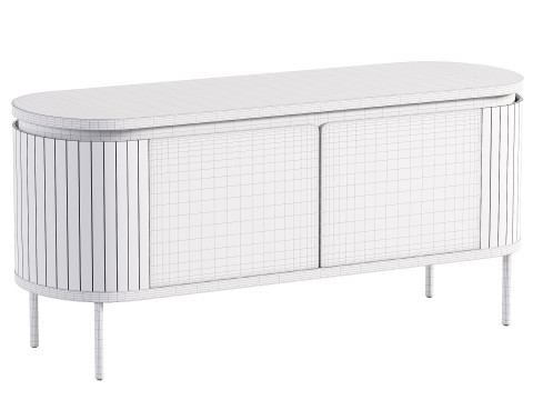 TV stand Cairns 1 Walnut 3Dモデル