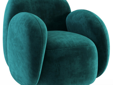 Swivel chair Teop Cozy Milk 3D Model