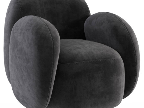 Swivel chair Teop Cozy Milk 3Dモデル