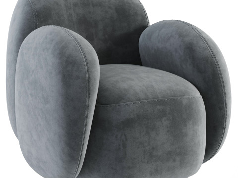 Swivel chair Teop Cozy Milk 3Dモデル