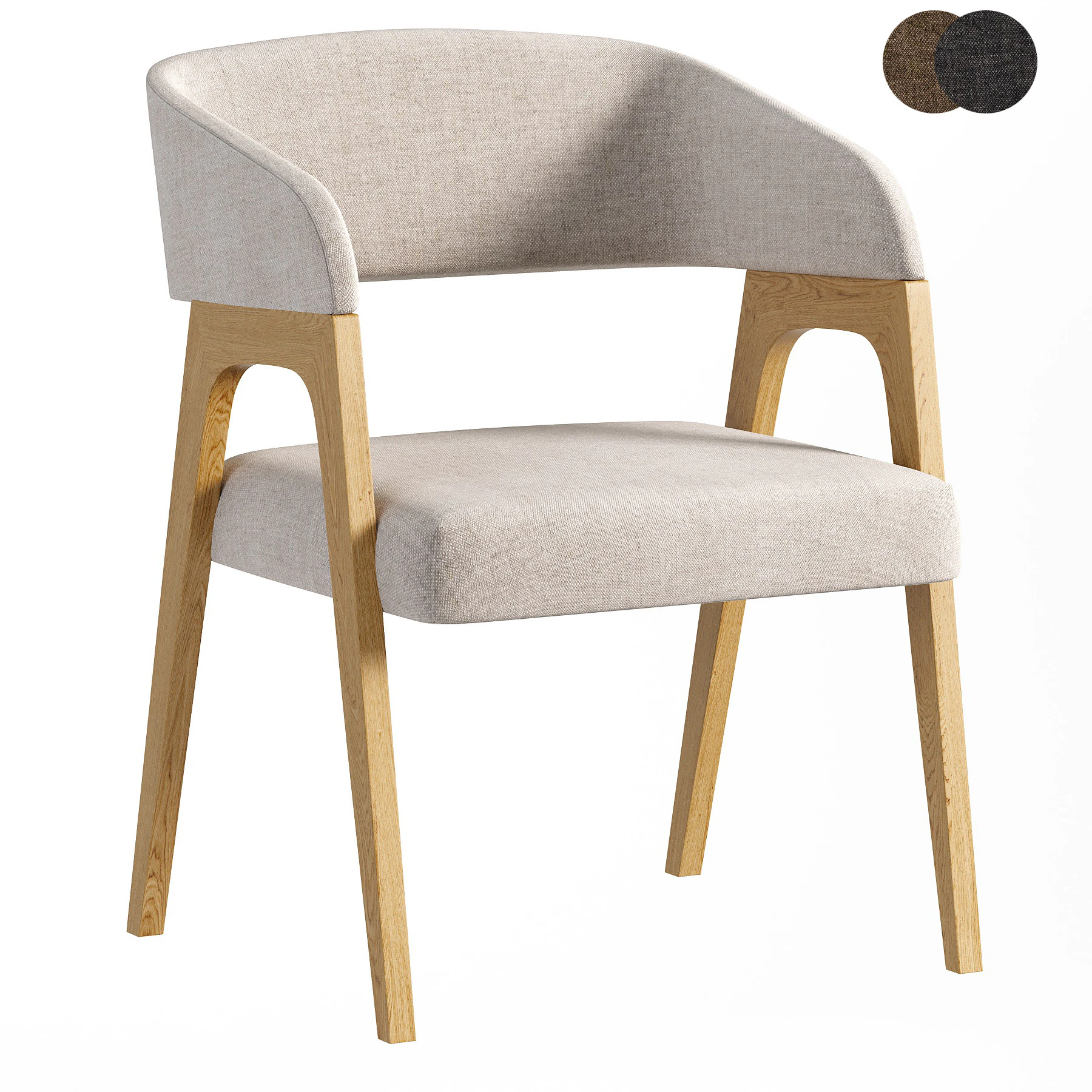 Bentwood Bernie Chair 3D Model .c4d .max .obj .3ds .fbx .stl .blend 