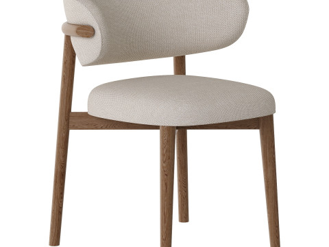 Oleandro Chair Wood by Calligaris 3D 모델