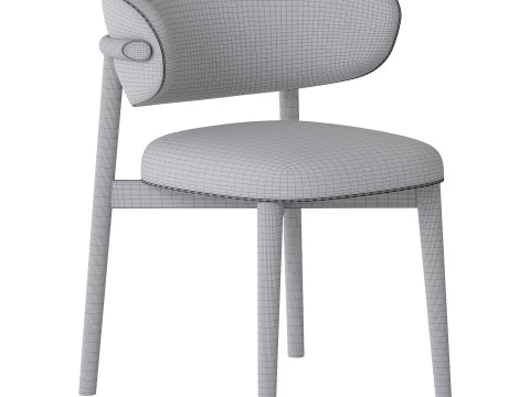 Oleandro Chair Wood by Calligaris 3D Model