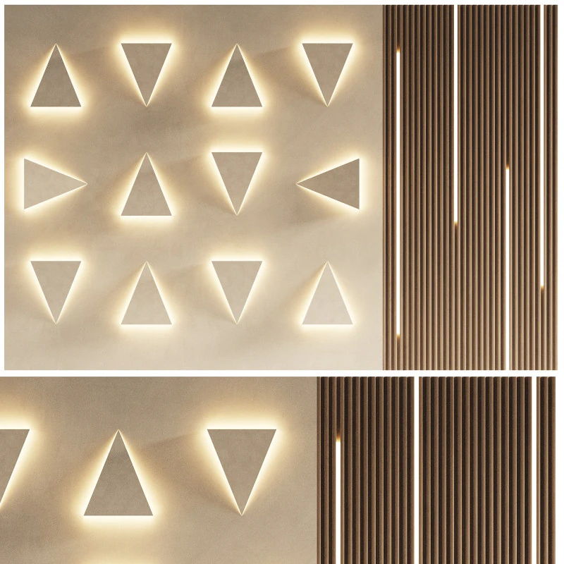 Pannello 3D a parete 11 Modello 3D .c4d .max .obj .3ds .fbx .stl .blend 