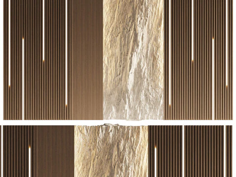 Pannello 3D a parete 12 Modello 3D