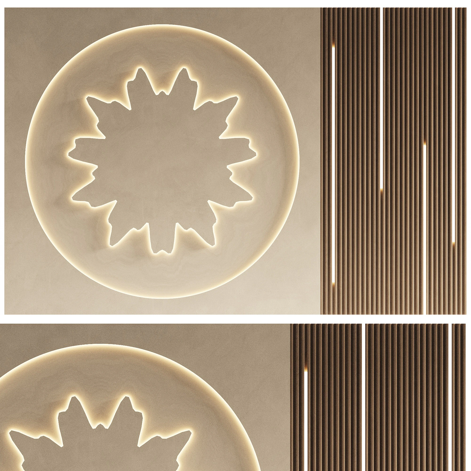 Wall 3D panel 15 3D Model .c4d .max .obj .3ds .fbx .stl .blend 