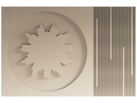 Wall 3D panel 15 3Dモデル