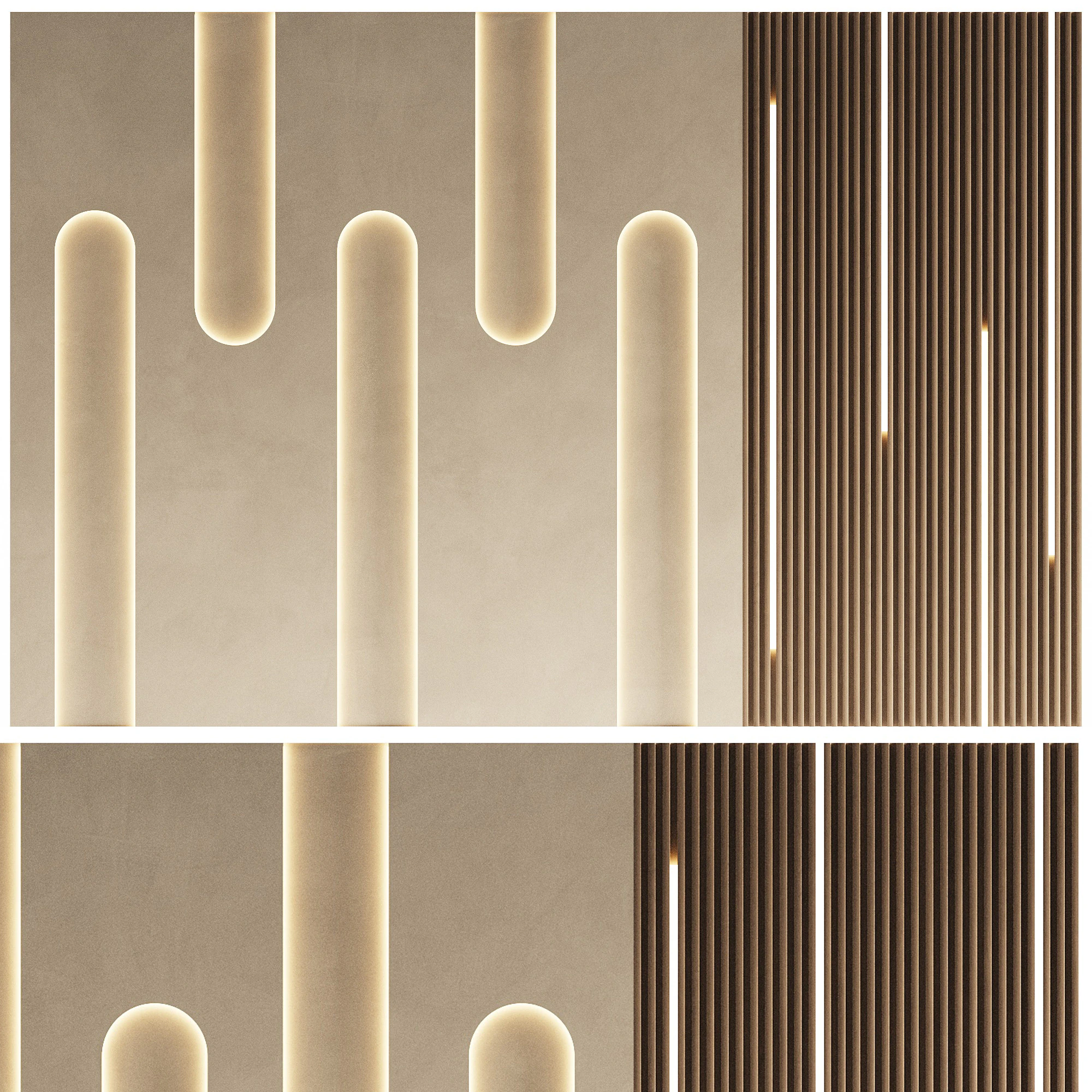 Painel 3D de parede 16 Modelo 3D .c4d .max .obj .3ds .fbx .stl .blend 