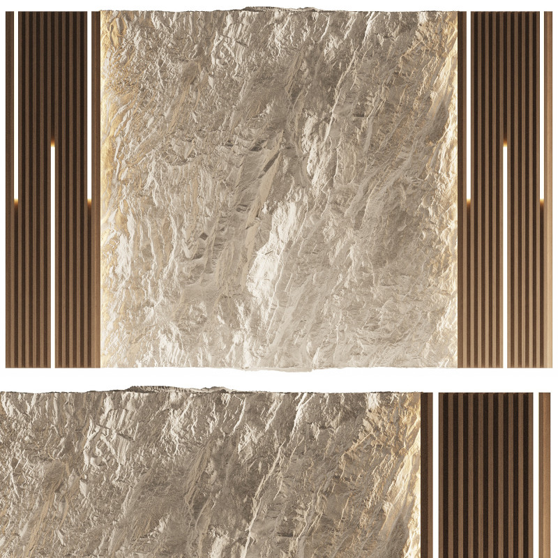 Wall 3D panel 17 3D Модель .c4d .max .obj .3ds .fbx .stl .blend