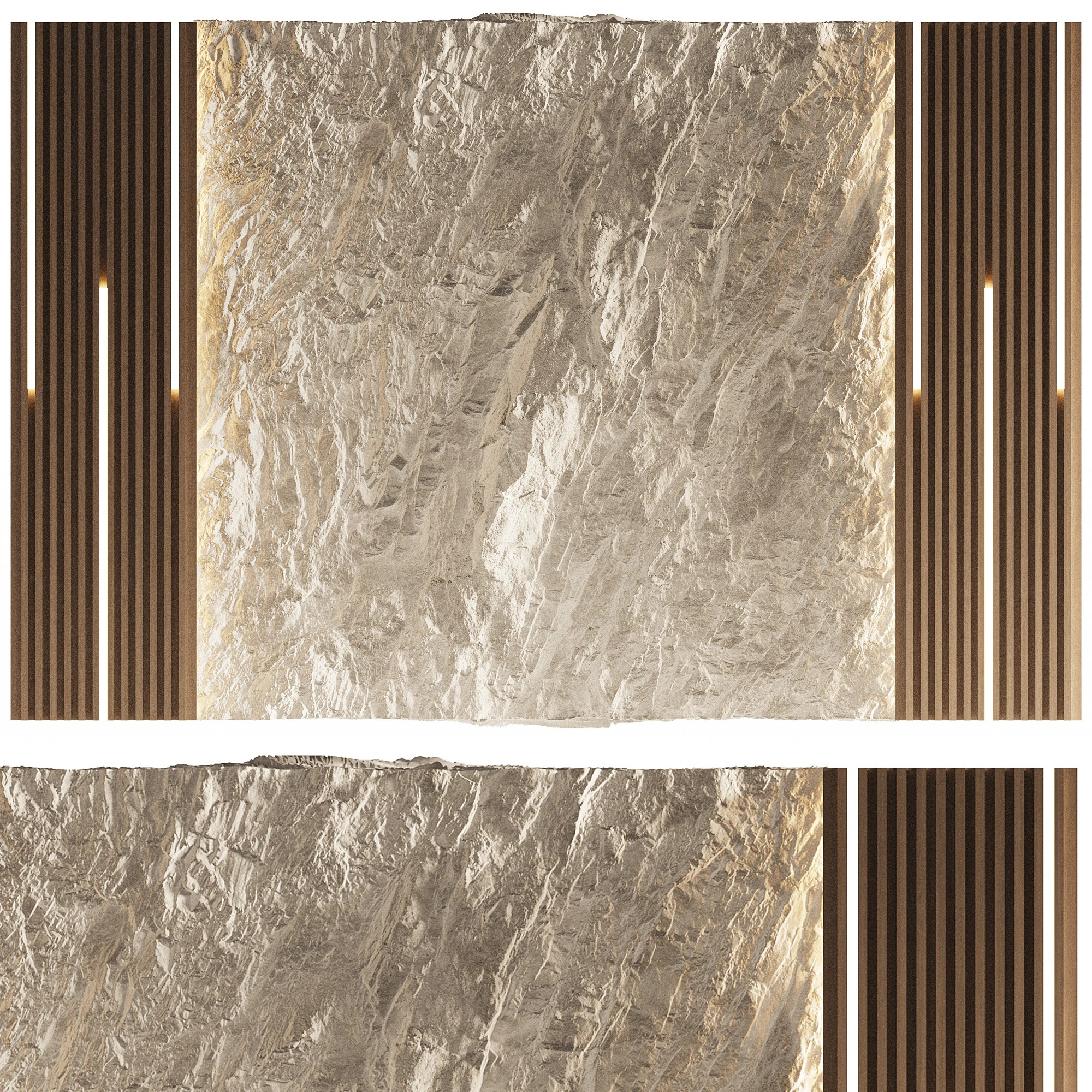 Стінові 3D панелі 17 3D Модель .c4d .max .obj .3ds .fbx .stl .blend 