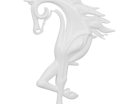 Horse Head Sculpture 3D Model