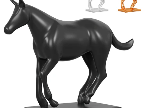 Scultura di cavallo Modello 3D