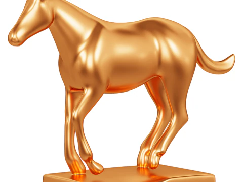 Scultura di cavallo Modello 3D
