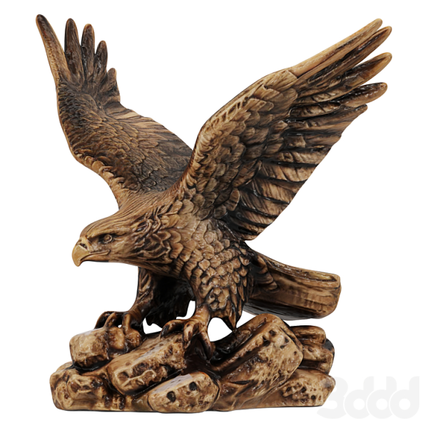 Eagle Sculpture 3Dモデル .c4d .max .obj .3ds .fbx .stl .blend 
