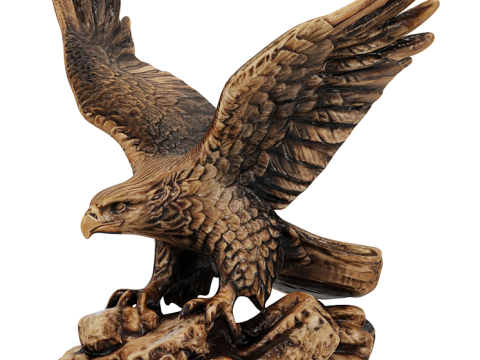Eagle Sculpture 3D Model