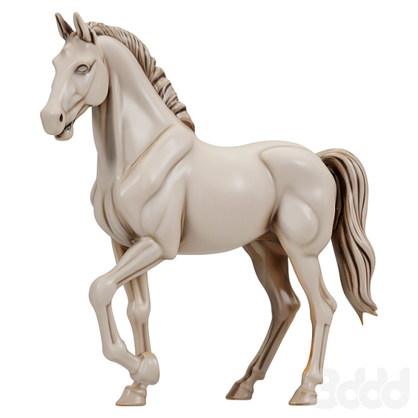 Horse Sculpture 3D-Modell .c4d .max .obj .3ds .fbx .stl .blend 