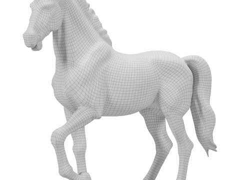 Horse Sculpture 3D-Modell