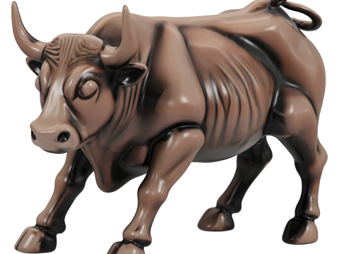 Bronze Bull Statue 3Dモデル