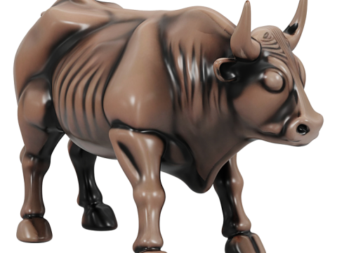 Bronze Bull Statue 3D मॉडल