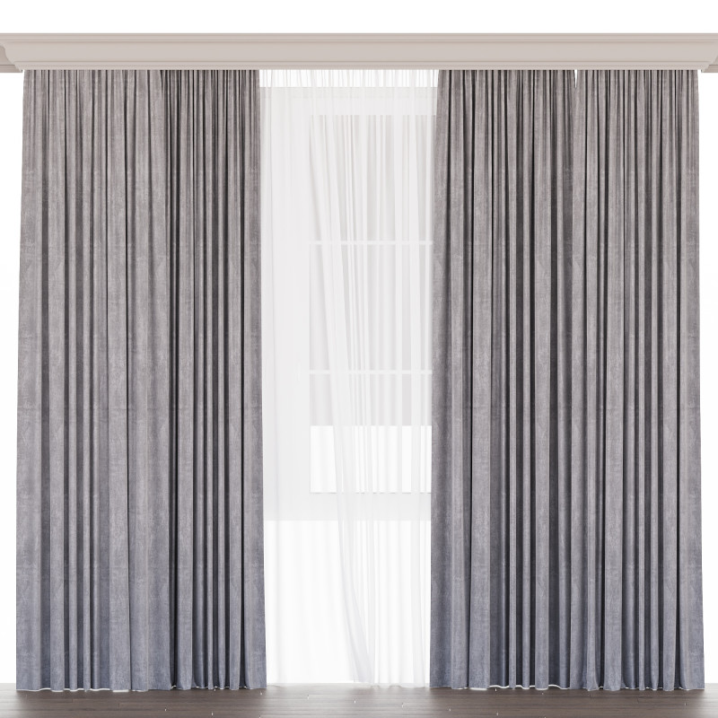 Curtain for interior 01 3D Модель .c4d .max .obj .3ds .fbx .stl .blend 