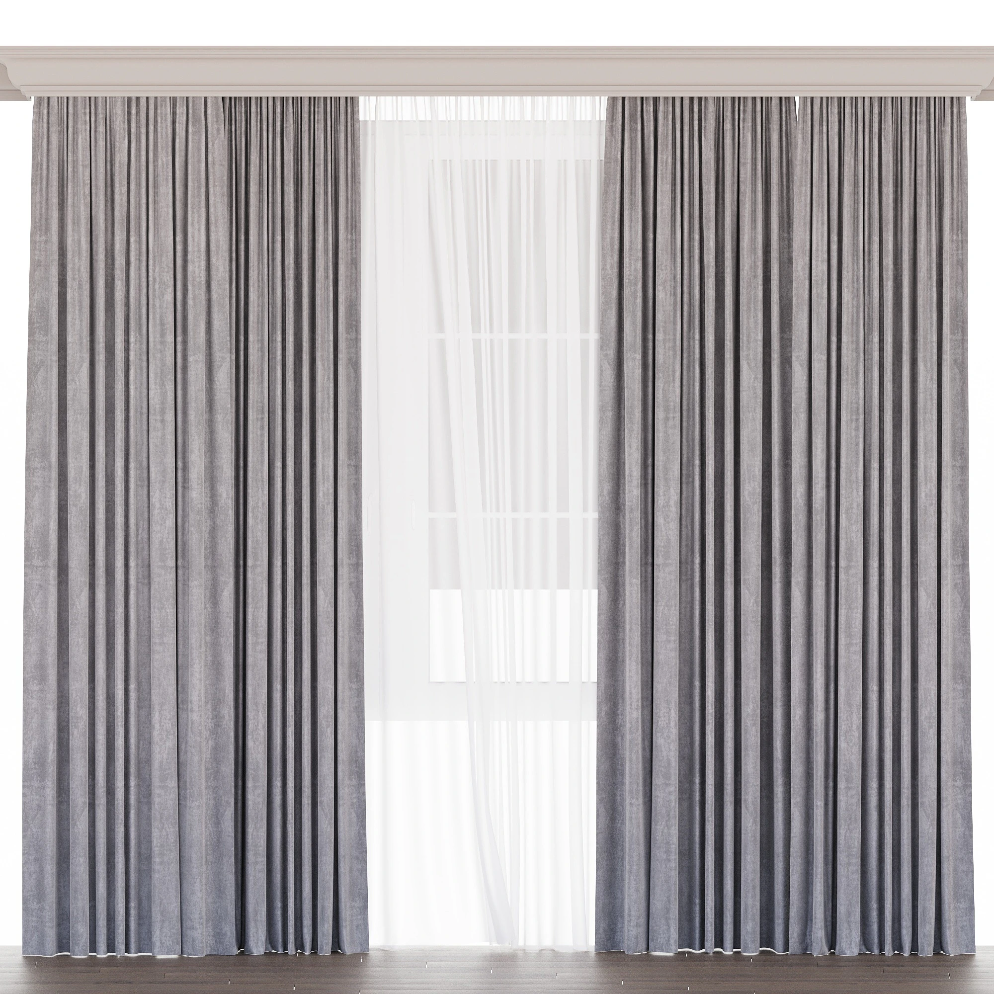 Curtain for interior 01 3D Model .c4d .max .obj .3ds .fbx .stl .blend 