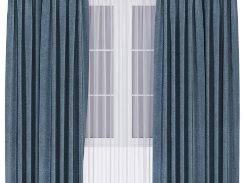Curtain for interior 02 3Dモデル