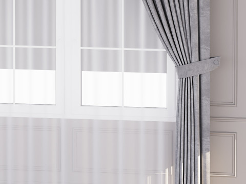 Curtain for interior 04 Modello 3D
