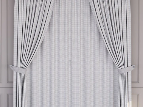 Curtain for interior 04 3D Model