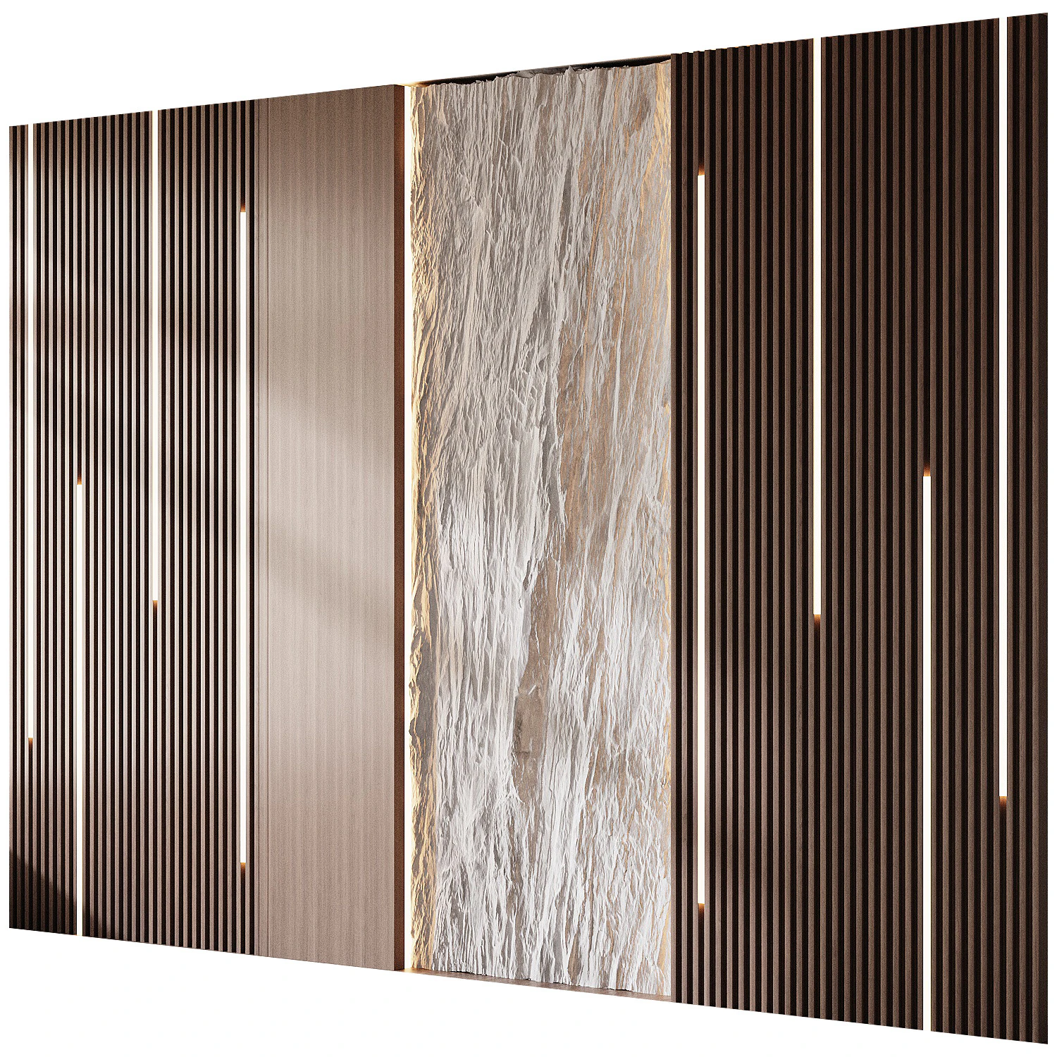 Wall 3D panel 12 3D Model .c4d .max .obj .3ds .fbx .stl .blend 