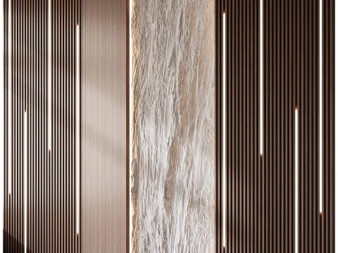 Wand-3D-Panel 12 3D Modell