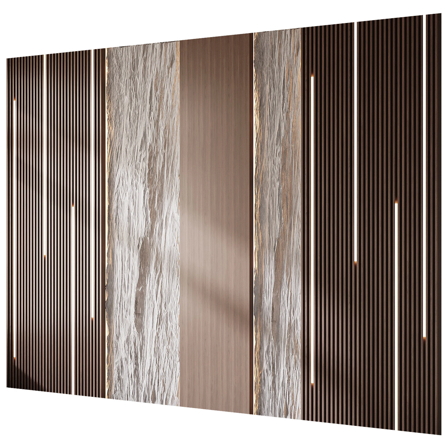 Wall 3D panel 13 3D Model .c4d .max .obj .3ds .fbx .stl .blend 