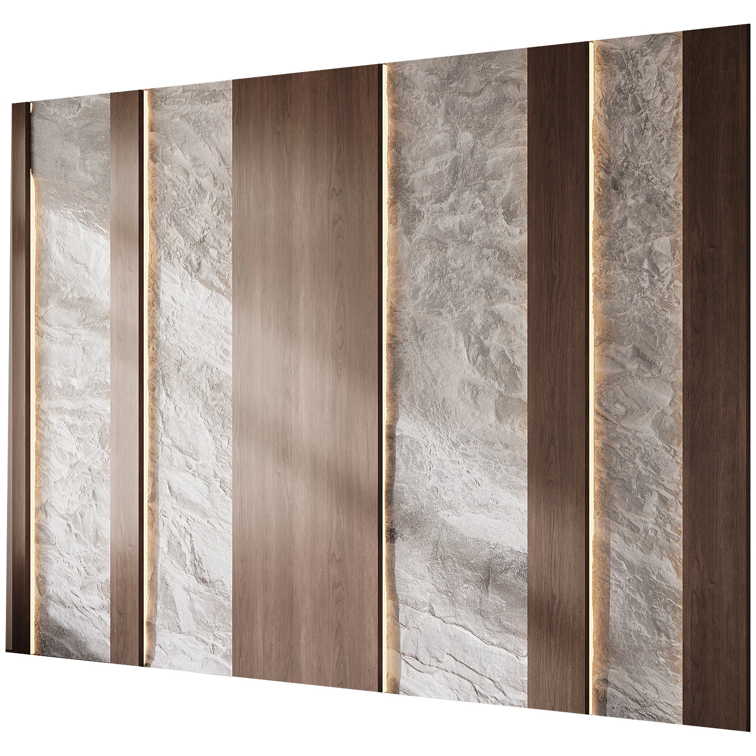 Wall 3D panel 30 3D Model .c4d .max .obj .3ds .fbx .stl .blend 