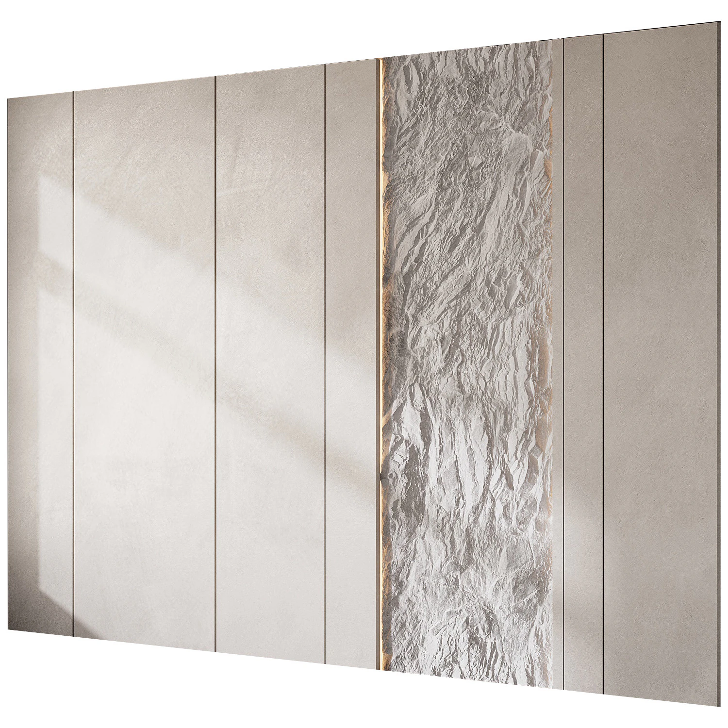 Wall 3D panel 33 3D Model .c4d .max .obj .3ds .fbx .stl .blend 