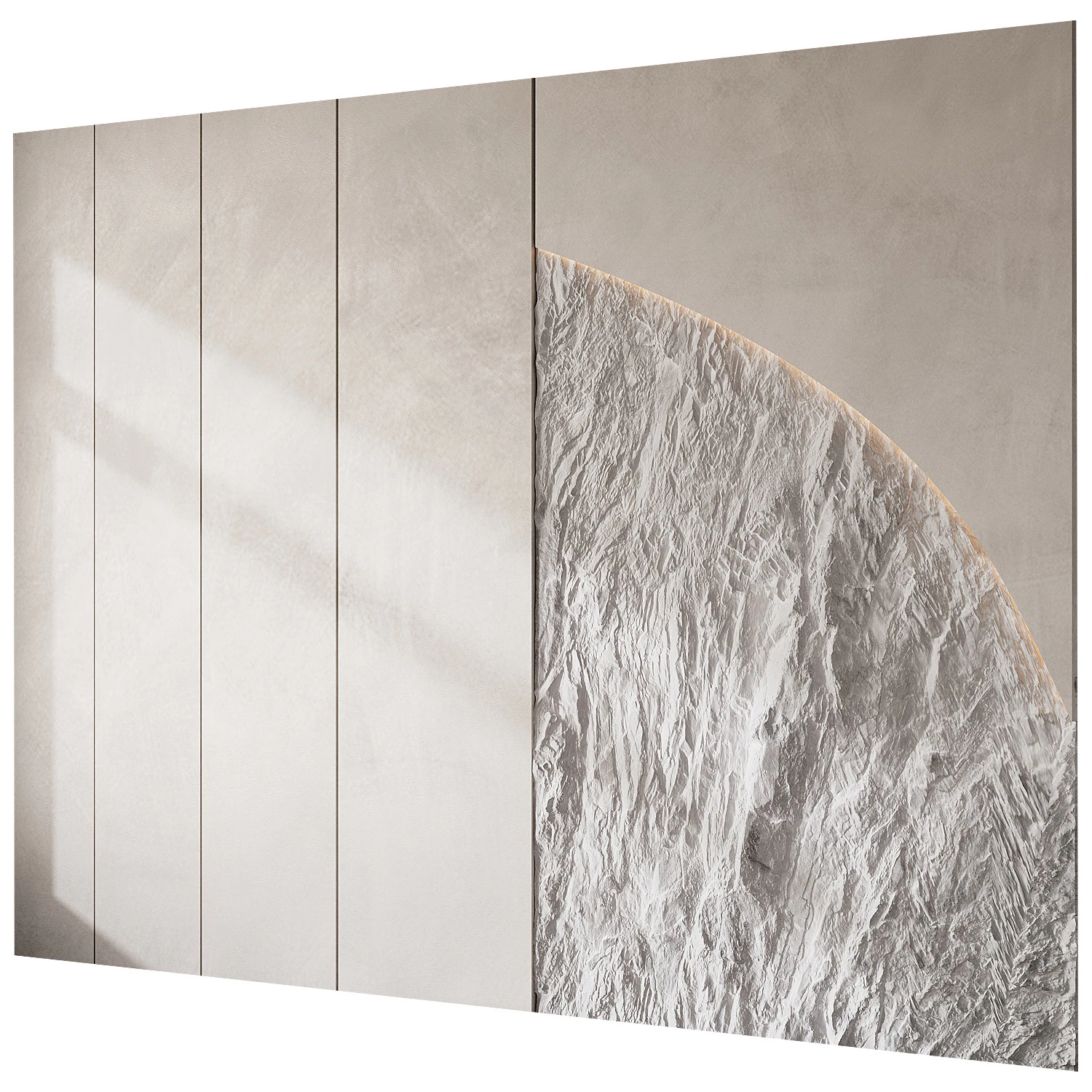 Wall 3D panel 38 3D Model .c4d .max .obj .3ds .fbx .stl .blend 