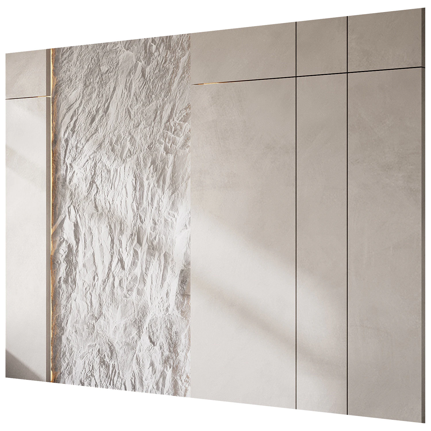 Painel 3D de parede 40 Modelo 3D .c4d .max .obj .3ds .fbx .stl .blend 