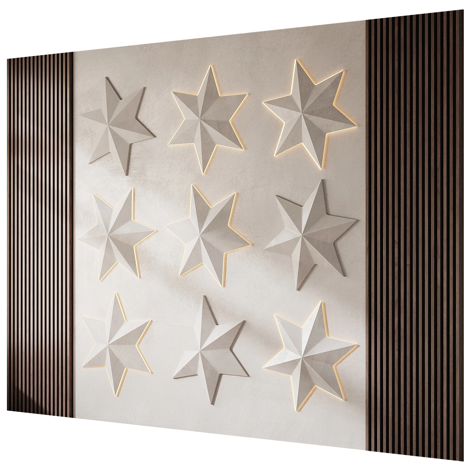Wall 3D panel 41 3D Model .c4d .max .obj .3ds .fbx .stl .blend 