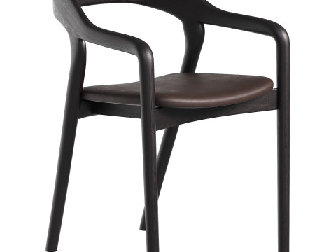 Amare Dining Armchair Sonoma Black 3D Model