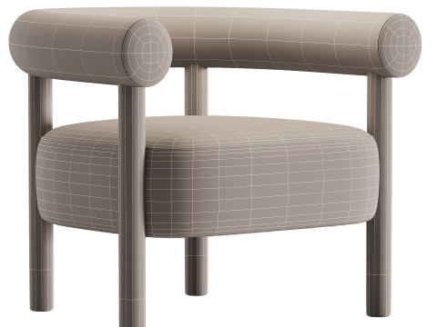 Armchair Lagos 3D मॉडल