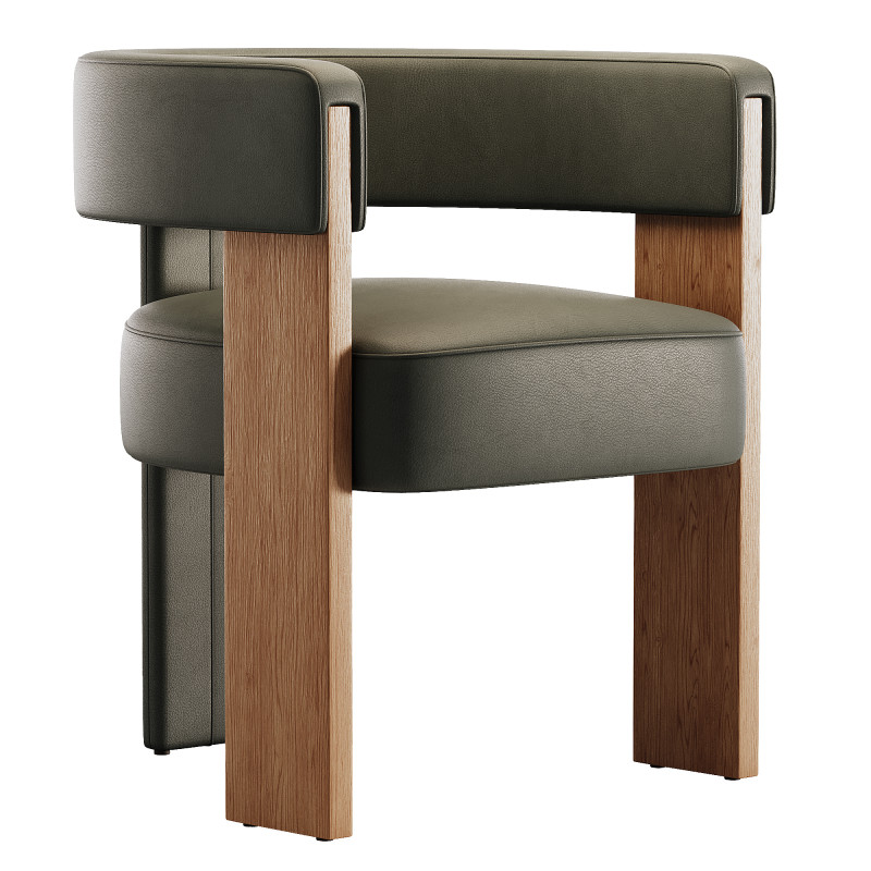 Chair Stetson 3D Model .c4d .max .obj .3ds .fbx .stl .blend